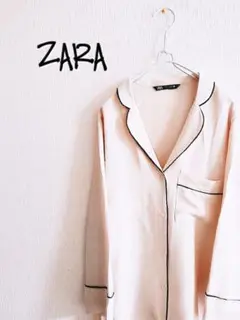 D220438 ZARA オーバーサイズ レトロ 長袖シャツ