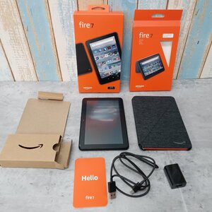 amazon fire7 第12世代 タブレット ブラック 16GB 7インチ + カバー kindle 美品ユーズド