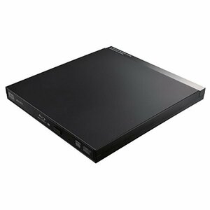 【中古】ロジテック ブルーレイドライブ 外付け USB3.0 再生 編集ソフト付 9.5mm薄型ドライブ ブラック LBD-PUD6U3VBK