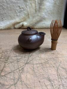 備前焼 宝瓶 在銘 煎茶器 煎茶道 茶道具 焼き物 陶器 ☆ (ヤマト運輸)