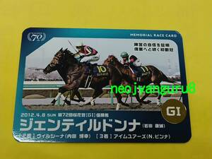 ジェンティルドンナ▲桜花賞▲メモリアルレースカード▲阪神競馬場▲【送料無料】