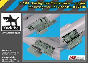 ◆◇ブラックドッグ【A72106】1/72 F-104スターファイター 電子機器＆エンジン(ハセガワ用)◇◆　