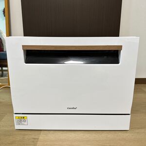 【美品】comfee コンフィー 食器洗い乾燥機 食洗機　WQP6-3608 家庭用 工事不要 折り畳み給水バケツ付き 温風乾燥 タンクレス 4～5人用