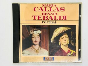即決CD EEC盤 マリア・カラス / レナータ・テバルディ / Maria Callas - Renata Tebaldi Recital / CDS51030 Z20