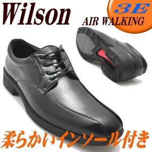 黒「27.0cm」Wilson(ウイルソン）/スワールモカ ビジネスシューズ/お買い得/超軽量/紐靴/レース//No71