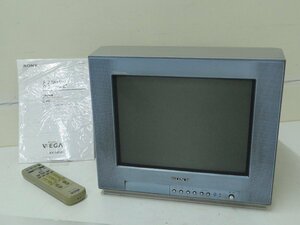 14■/Zク4198　SONY ソニー トリニトロン ブラウン管テレビ Trinitron KV-14DA1 TV レトロ 家電 2002年製 中古 現状品