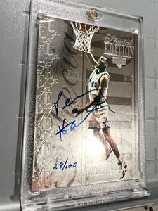 超絶レア/100 直書 Auto Upper Deck Anfernee Hardaway ペニー・ハーダウェイ NBA ユニフォーム Panini バスケ Knicks Legend All-star