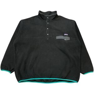 Patagonia SYNCHILLA スナップT MEN’XL 黒色 プルオーバー シンチラ フリースジャケット ライトウェイト パタゴニア sty25450 2013年製