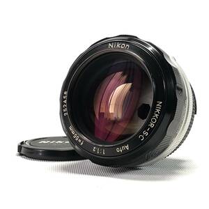 Nikon NIKKOR-S・C Auto 55mm F1.2 ニコン Ai改 並品 24E ヱOA4e