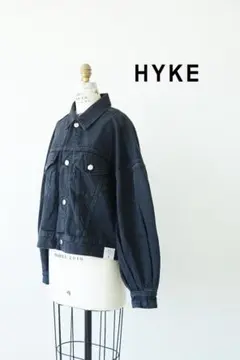 HYKE ハイク ビンテージ加工 バルーン デニム ジャケット