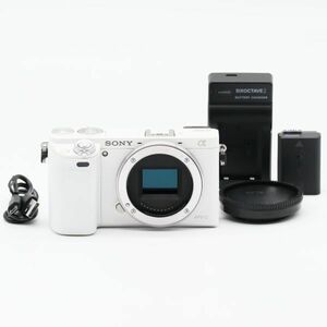 【並品】ソニー SONYα6000 ボディ ホワイト #1433