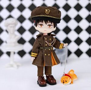 再入荷　オビツ11 軍服 上下 セット 帽子付 ねんどろいど 人形 ドール かっこいい　ねんどろいど　着せ替え　黒又はカーキの送付です