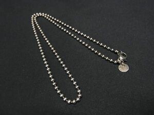 1円 TIFFANY＆Co ティファニー SV925 ボールチェーン ネックレス アクセサリー レディース シルバー系 AV7852