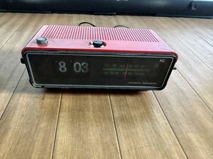 NATIONAL　PANASONIC　ナショナルパナソニック　FM-AM CLOCK RADIO RC-625 昭和レトロ　ジャンク品