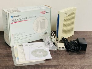 通電確認◆ADSLモデム-SVII SV2 NTT西日本 フレッツシリーズ 箱あり 電源ケーブルあり 取説あり◆A0035