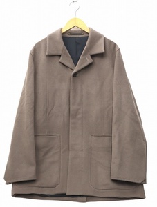 ポールスミス PAUL SMITH カシミヤブレンド ショートコート ウール ステンカラーコート L CHARCOAL GRAY チャコールグレー 233111 500Y メ