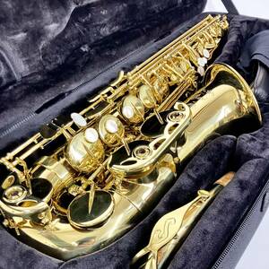 【極美品】SELMER AXOS A.SAX GL WE アクソス アルトサックス 保証書 専用ケース 付属品 多数 まとめ 管楽器 吹奏楽 Gold Lacquered 現状品