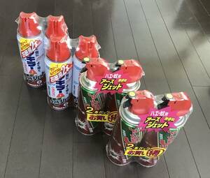 未使用 アース製薬 アースジェット 450ml 4本 フマキラーA 450ml 4本 無臭性 無香料 ハエ・蚊 ゴキブリ トコジラミ・マダニ・イエダニ