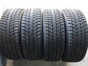 225/65R17 4本 BS DM-V3 冬タイヤ 超バリ山 極上品 CX-5 RAV4 ハリアーエクストレイルアウトバックなど 引き取り可 札幌 H1544NA-F