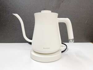 美品 BALMUDA バルミューダ 電気ケトル (0.6L) 電気ポット ザ・ポット KPT01JP-WH ホワイト 家電 動作確認済み 定価1.4万円