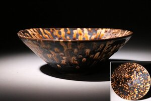 ☆寒椿☆吉州窯鉢　径約15.5cm　(検)玳玻天目茶碗 茶碗 唐物 中国美術 古玩 骨董品