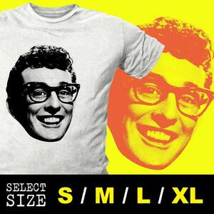 S～XL☆白【新品・即決】Buddy Holly バディ・ホリー ロカビリー Punk バンド 50s Rock Stray Cats Elvis Presley コクラン 60s ヒルビリー