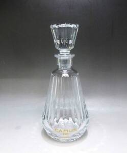 《ジャムルK》Ko1125-128◆Baccarat バカラ クリスタル デキャンタ デカンタ ボトル CAMUS COGNAC カミュ コニャック 口径4.5cm 高25.5㎝