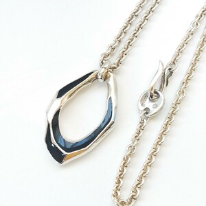 GARNI ガルニ Paint Crockery Pendant ペイント クロッケリーネックレス L silver925/シルバー925