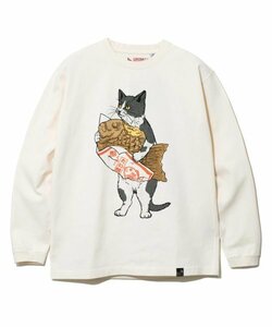 送料無料 新品 go slow caravan ゴースローキャラバン タイ焼き 猫 ネコ 長袖 Tシャツ S ロンT 312805 スウェット ヘビーコットン 熊 クマ