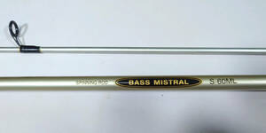 【中古】SPINNING ROD BASS MISTRAL S-60ML スピニングロッド ベースミストラル 2ピース 釣り竿