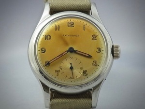 【灼けダイアル】Longines 17-Jewel Manual Wind Watch （ロンジン17石手巻時計）Cal. 12.68Z Sei-Tacche (セイタケ) 1948年製