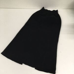 送料無料★UNIQLO ユニクロ★ニットスカート　ロングスカート★XS-S ウエスト57-66★ブラック　黒#60606sj111