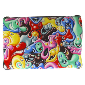 DIOR ディオール KENNY SCHARF ケニー シャーフ コラボ グラフィックプリント クラッチバッグ ポーチ ナイロン マルチカラー 2SPCA224IDF