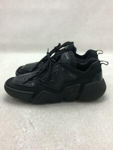 PRADA◆テクノストレッチスニーカー/ローカットスニーカー/38/BLK/ポリエステル