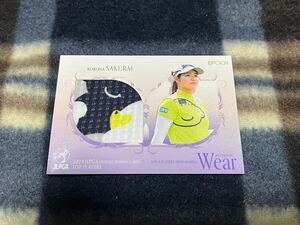 【001/120】ファーストナンバー 櫻井心那 ウェアカード EPOCH 2024 JLPGA OFFICIAL TRADING CARDS TOP PLAYERS 女子ゴルフ