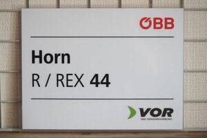 OBB オーストリア国鉄 サボ R/REX 44 HORN