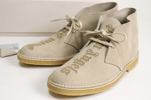 未使用 Palm Angels × CLARKS ◆Desert Boot デザートブーツ ベージュ 46 (付属品あり) スウェード パームエンジェルス クラークス ◆D-1