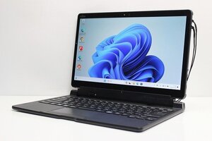 1円スタート ノートパソコン 2in1PC Windows11 富士通 Arrows Tab Q738 第8世代 Core i5 メモリ8GB SSD128GB カメラ タブレットPC