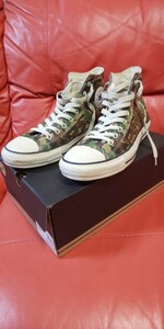 値下げ！ CONVERSE ALL STAR PKO HI KHAKI コンバース オール スター ハイ カーキ 迷彩 カモ レザー 28.0 cm