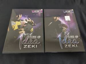 【D532】Close up Idea Zeki 2巻セット　クロースアップ　レア　レクチャー　DVD　マジック　手品