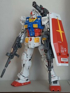 HG 1/144 RXー78ー02 ガンダム 中期型 (GUNDAM THE ORIGIN版) 小改修部分塗装完成品 機動戦士ガンダム ジ・オリジン