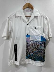 Palm Angels ロゴプリントアロハシャツ　40 キューバシャツ 開襟シャツ