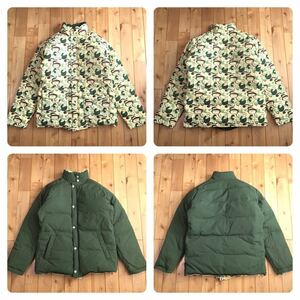 ★リバーシブル★ Milo camo ダウンジャケット Mサイズ a bathing ape BAPE reversible down jacket エイプ ベイプ アベイシングエイプ i88