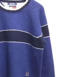 【TOMMY HILFIGER】トミーヒルフィガー ボーダーニット　90s 古着