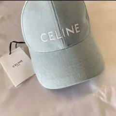 CELINE インディゴブルー キャップ