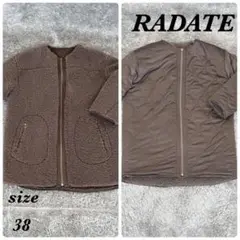 RADATE (38) キルティングボアジャケット リバーシブル シンプル 冬服