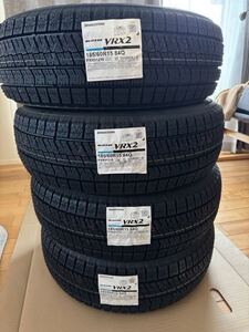 【未使用】 2024年製造 ブリヂストン 冬タイヤ VRX2 185/60R15 スタッドレスタイヤ 4本セット BRIDGESTONE BS 製品ラベル付