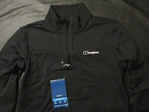 本物正規◆berghaus バーグハウス◆高機能ハーフジップ フリース/ジャージ 黒■日本Lサイズ■ストレッチ 新品■KEEP LA FLEECE HALF ZIP