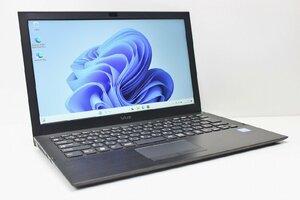 1円スタート ノートパソコン Windows11 VAIO Pro PB VJPB11C11N メモリ8GB SSD128GB 第6世代 Core i5 カメラ 13.3インチ 軽量