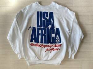 WE ARE THE WORLD USA FOR AFRICA スウェット トレーナー / ウィーアーザワールド マイケルジャクソン ライオネルリッチー 古着